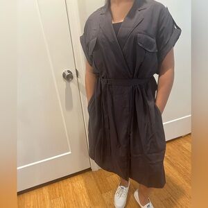 Ag Adriano Goldschmied Khaki Midi Dress